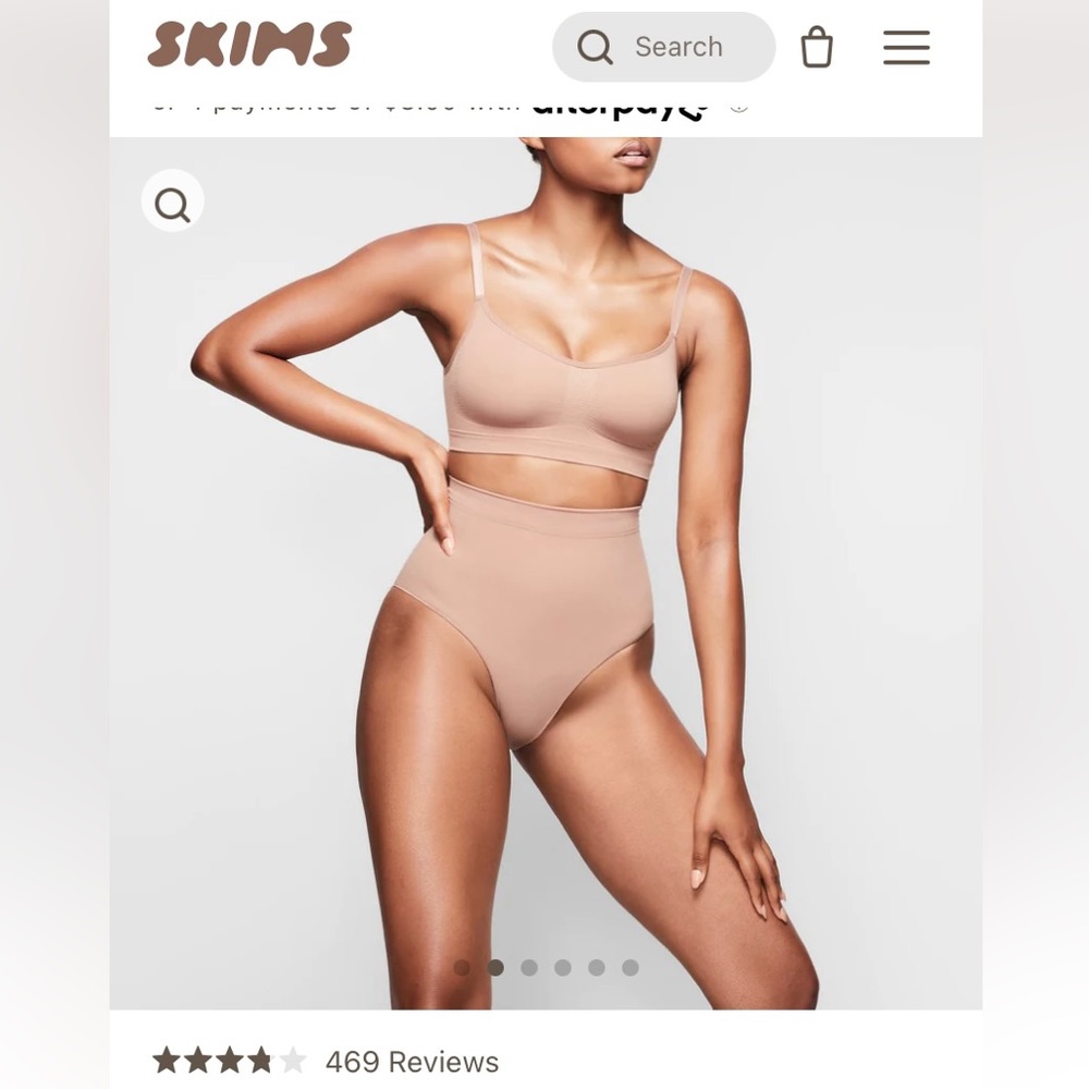 SKIMS Sculpting Mid Waist Brief in Sienna